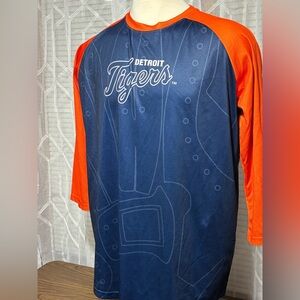 Detroit Tigers 2XL  Blue&Orange Long Sleeve Jersey MLB City Connect 31L 23” p2p